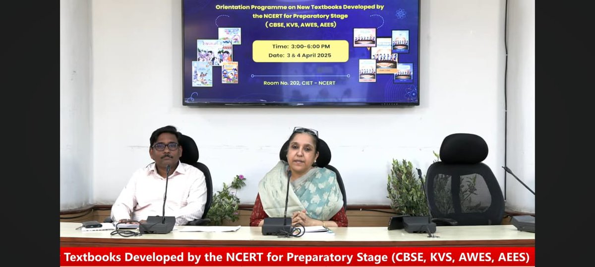 ncert's tweet photo. Department of Curriculum Studies & Development has coordinated the programme in collaboration with Department of Elementary Education and Department of Education in Languages and technically supported by @ciet_ncert
#ncert #ncerttrainings #teachertrainings #newtextbooks @EduMinOfIndia @ap_behera @ssrivastava66