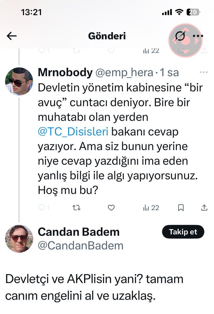 Siyasi görüşten engel yemek normal tabi ama “devletçi” olmaktan engel yemek te ne bileyim !! Üzücü. Çok üzücü. 
#CHPKurultay #HakanFidan 
#DevletiminYanındayım