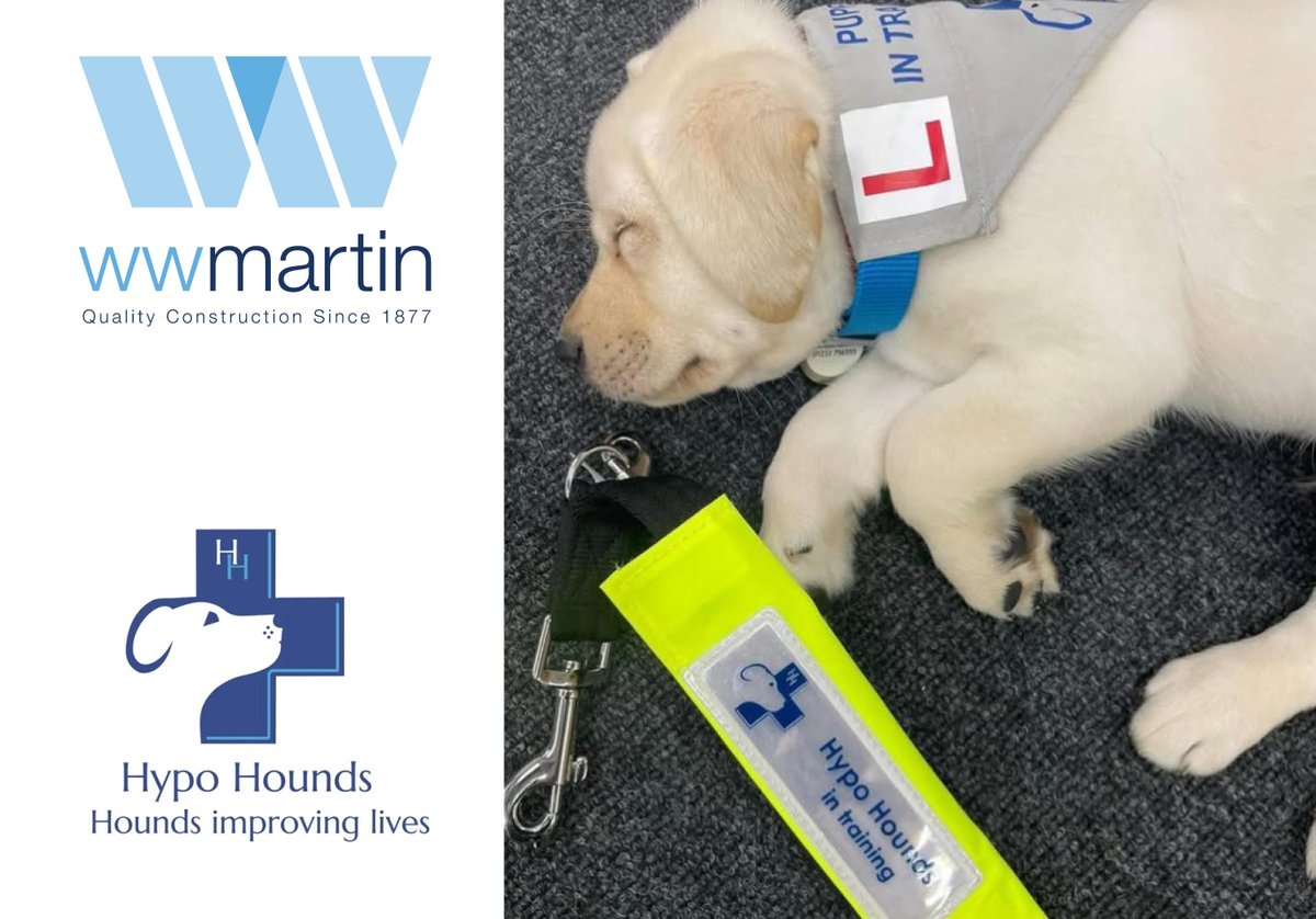 We are delighted to announce that our chosen Charity of the Year for 2025 is Hypo Hounds. This incredible charity trains specialist dogs to detect and alert to dangerous changes in their Type 1 Diabetic owner’s blood sugar levels. wwmartin.co.uk/news/ww-martin…