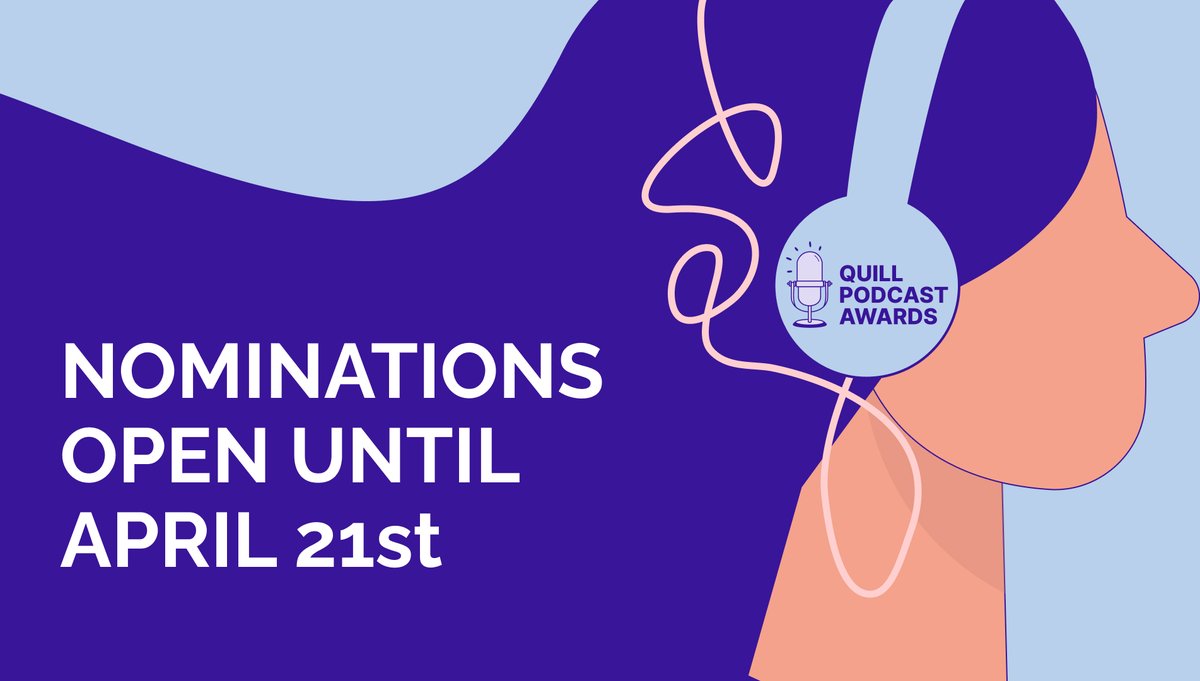 We’re proud to announce that the 2025 Quill Podcast Awards are open! 🎙️

The awards celebrate and recognize standout podcasts that are making waves in the industry this year.

📌Submissions close April 21st: docs.google.com/forms/d/e/1FAI…

#QPA2025 #podcastawards #podcastawards2025