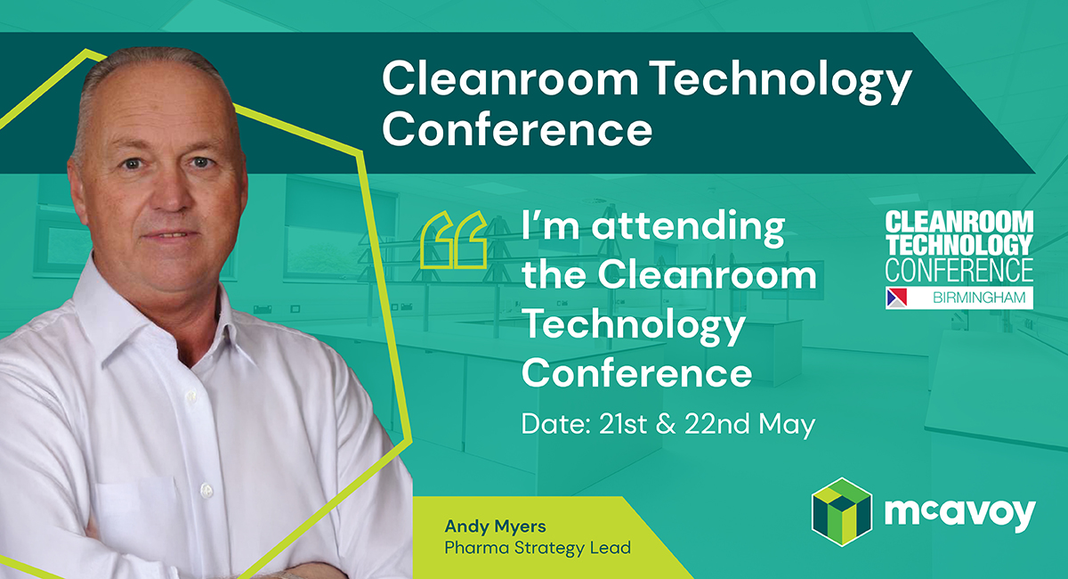 Our Pharma Strategy Lead, Andy Myers is attending the #CleanroomTechnologyConference on 21 &amp; 22 May!

This event brings together innovation, expertise and networking opportunities.

#CTC #Cleanrooms #Birmingham