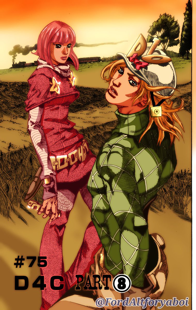 Diego Brando and Hot Pants; JJBA SBR Ch.75 coloring