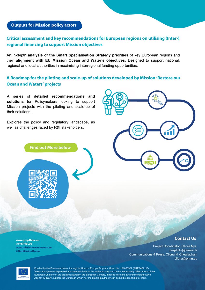 Through co-development &amp; co-creation #PREP4BLUE has prepared useful resources for #MissionOcean stakeholders.

Today we spotlight tools for accelerating public and private investment in solutions! Perfect for R&amp;I projects looking to scale solutions &amp; policy actors at all levels🚀