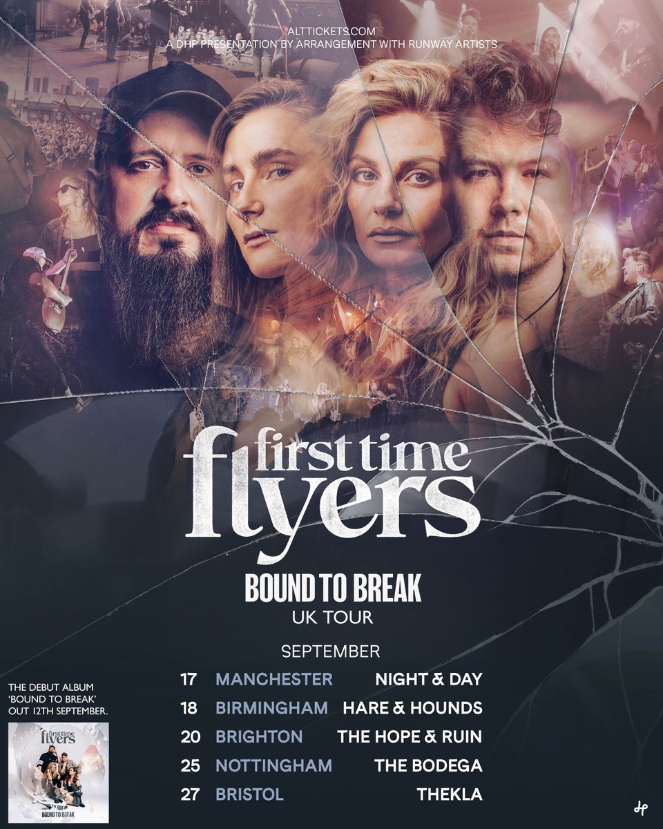 DHP Family (@dhpfamily) on Twitter photo Having already hit the ground running in 2025 enjoying a sold-out UK tour, <a href="/firsttimeflyers/">FIRST TIME FLYERS</a> have announced the release of their debut album, ‘Bound To Break’, alongside more UK dates in September!
Tickets go on sale this Friday at 10am, set a reminder: tinyurl.com/3pvnywd4 Having already hit the ground running in 2025 enjoying a sold-out UK tour, <a href="/firsttimeflyers/">FIRST TIME FLYERS</a> have announced the release of their debut album, ‘Bound To Break’, alongside more UK dates in September!
Tickets go on sale this Friday at 10am, set a reminder: tinyurl.com/3pvnywd4