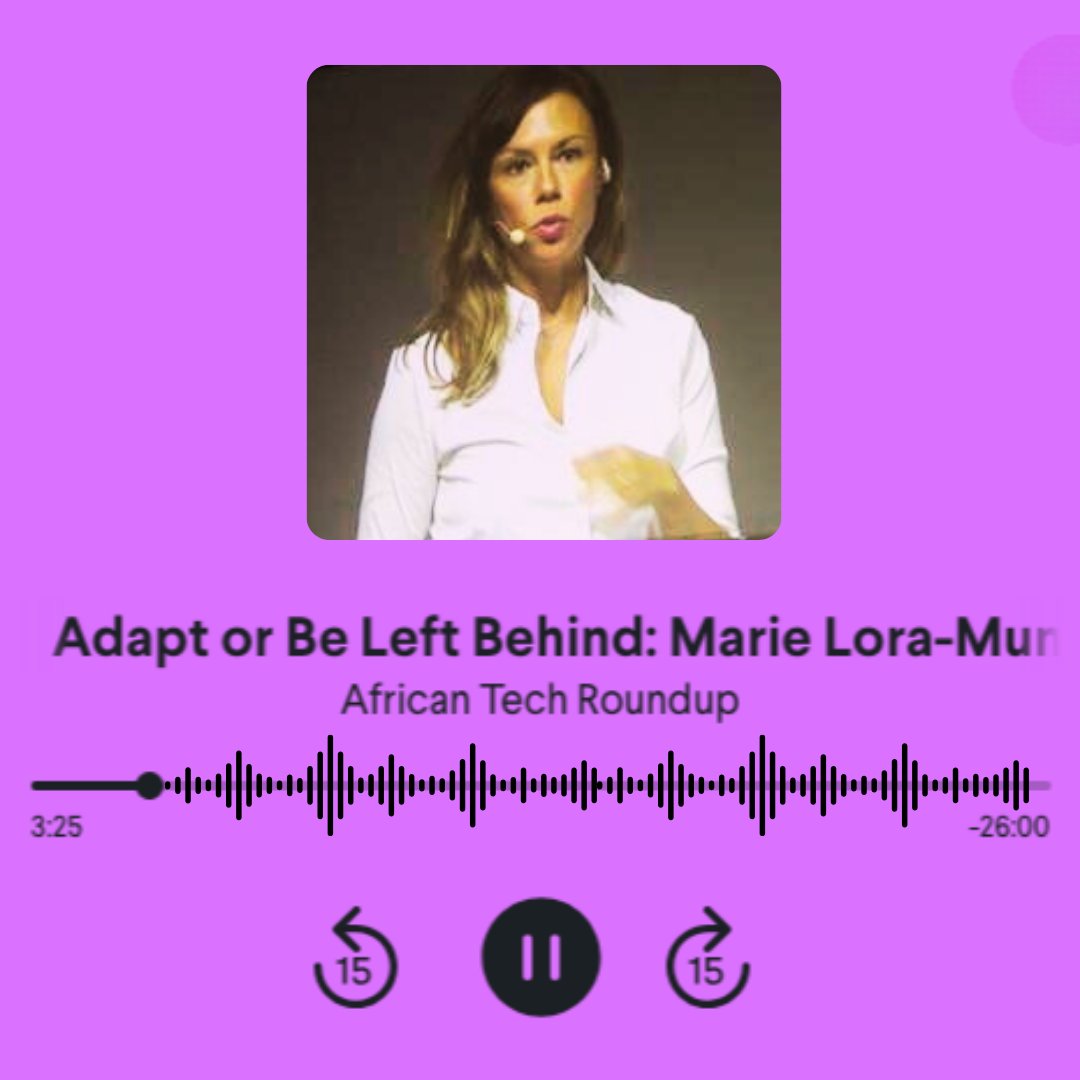 Marie Lora-Mungai (@marieloramungai) on Twitter photo Adapt to AI now or be left behind🏃🏿.
🎙That's basically the message behind my latest #podcast interview, this time with <a href="/africanroundup/">African Tech Roundup</a>.
Listen on:
Spotify: lnkd.in/dsSb239y
Apple Music: lnkd.in/dj7ZBUG3
SoundCloud: lnkd.in/duwySSic Adapt to AI now or be left behind🏃🏿.
🎙That's basically the message behind my latest #podcast interview, this time with <a href="/africanroundup/">African Tech Roundup</a>.
Listen on:
Spotify: lnkd.in/dsSb239y
Apple Music: lnkd.in/dj7ZBUG3
SoundCloud: lnkd.in/duwySSic