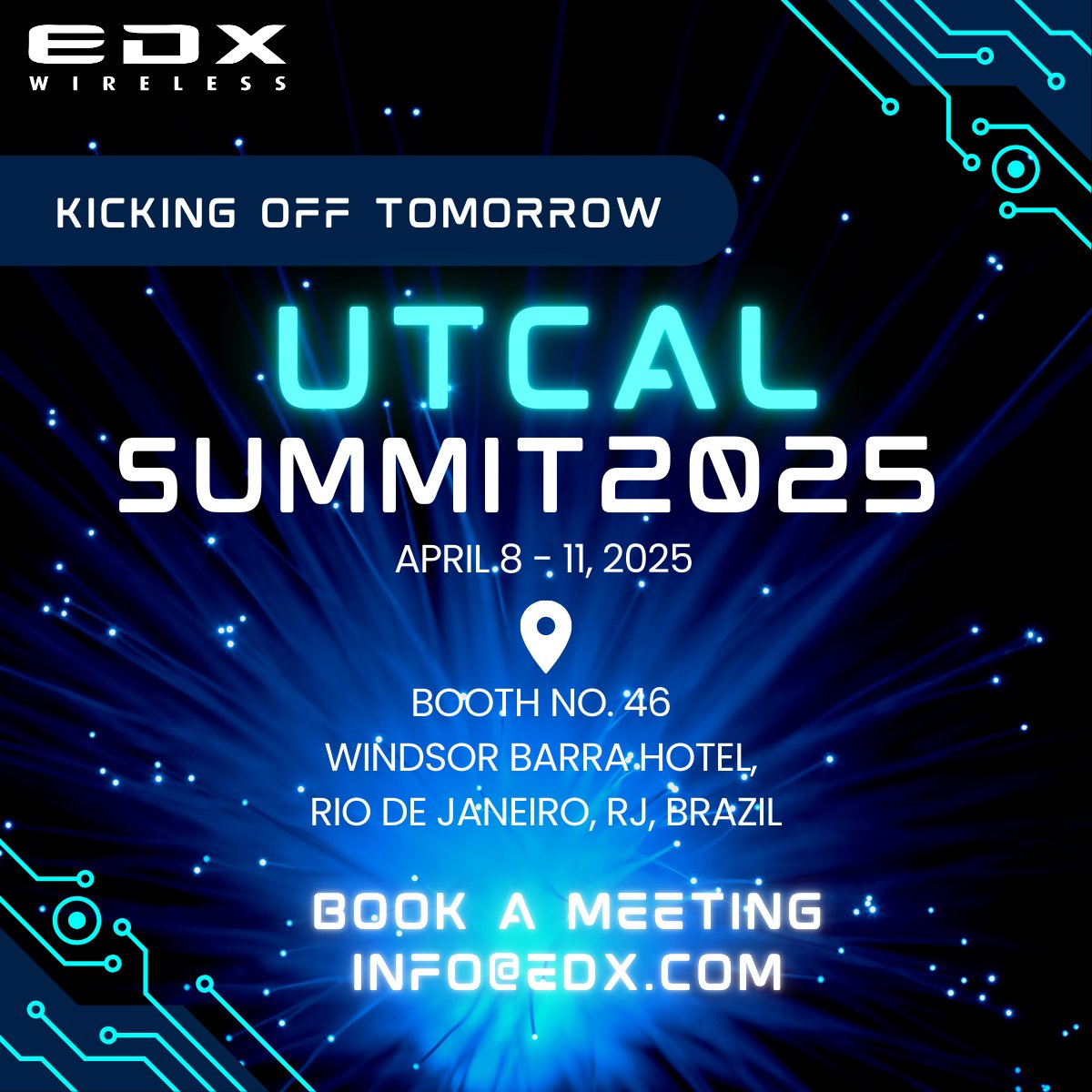edx_com's tweet image. We’re thrilled to be part of Latin America’s premier gathering for #utilities and critical infrastructure—#UTCAL Summit 2025, hosted by UTC America Latina. Book a meeting: info@edx.com. Let’s connect and power the future of #utilitynetworks together! Visit our booth no. 46.