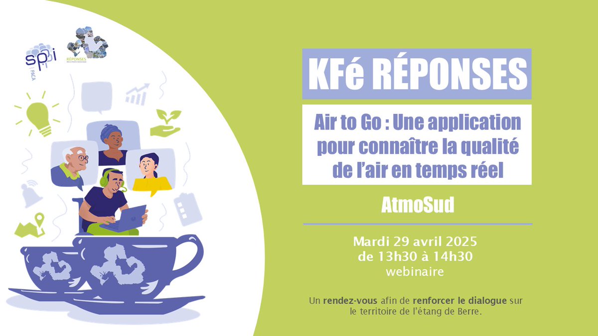 SPPPI PACA (@spppipaca) on Twitter photo #Webinaire KFé #RÉPONSES : Air to Go connaître la qualité air en temps réel
<a href="/AtmoSud/">AtmoSud</a>
💻dispositif-reponses.org/dialogue/kfe-r…
<a href="/Vitrolles_13/">Vitrolles</a> <a href="/villeistres/">Ville d'Istres</a> @SaussetlesPins <a href="/VilleMiramas/">Ville de Miramas</a> <a href="/VilleDeRognac/">Ville de Rognac</a> <a href="/VilleStChamas/">Ville de Saint-Chamas</a> <a href="/FNEPACA/">📦🦋 FNE Provence-Alpes-côte d'Azur</a> <a href="/ARSPaca/">ARS Paca</a> <a href="/UPE13_/">Upe 13</a>
@cerege_officiel <a href="/GMIF13/">Groupement Maritime et Industriel de Fos et Région</a> <a href="/AMPMetropole/">Métropole Aix-Marseille-Provence</a> <a href="/AMPMetropole/">Métropole Aix-Marseille-Provence</a> #Webinaire KFé #RÉPONSES : Air to Go connaître la qualité air en temps réel
<a href="/AtmoSud/">AtmoSud</a>
💻dispositif-reponses.org/dialogue/kfe-r…
<a href="/Vitrolles_13/">Vitrolles</a> <a href="/villeistres/">Ville d'Istres</a> @SaussetlesPins <a href="/VilleMiramas/">Ville de Miramas</a> <a href="/VilleDeRognac/">Ville de Rognac</a> <a href="/VilleStChamas/">Ville de Saint-Chamas</a> <a href="/FNEPACA/">📦🦋 FNE Provence-Alpes-côte d'Azur</a> <a href="/ARSPaca/">ARS Paca</a> <a href="/UPE13_/">Upe 13</a>
@cerege_officiel <a href="/GMIF13/">Groupement Maritime et Industriel de Fos et Région</a> <a href="/AMPMetropole/">Métropole Aix-Marseille-Provence</a> <a href="/AMPMetropole/">Métropole Aix-Marseille-Provence</a>