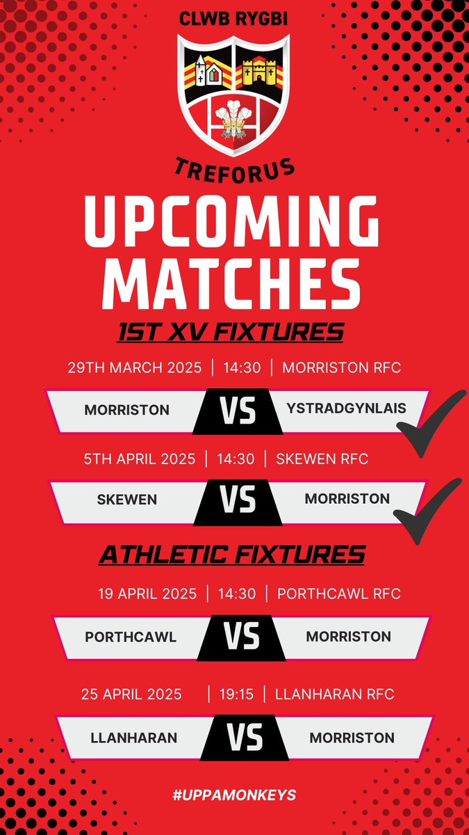 RfcMorriston's tweet image. Next up, games for the athletic come and support the boys. 🏉🏉🏉 #uppamonkeys #oneclubonedream
