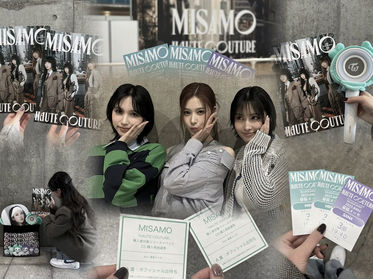 MISAMO HAUTE COUTURE 全員サイン サイン会 リリイベ MISAMO HAUTE COUTURE 全員サイン サイン会 リリイベ WithLIVE Meet&Greet