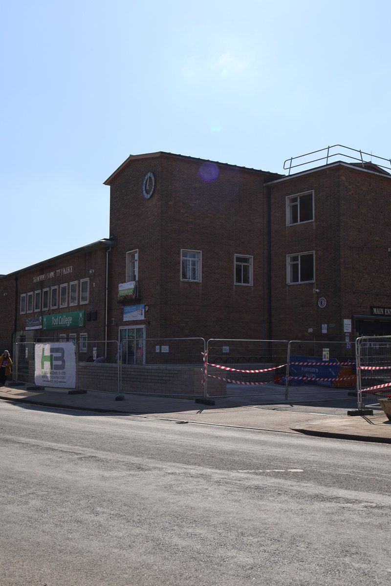 The remodelling of Tod College’s front is officially underway—We're creating a space that's more welcoming, accessible, and perfect for everyone in Todmorden. 

#TodmordenTownDeal #TodCollege #MyTodTown #BuildingOurFuture #Community