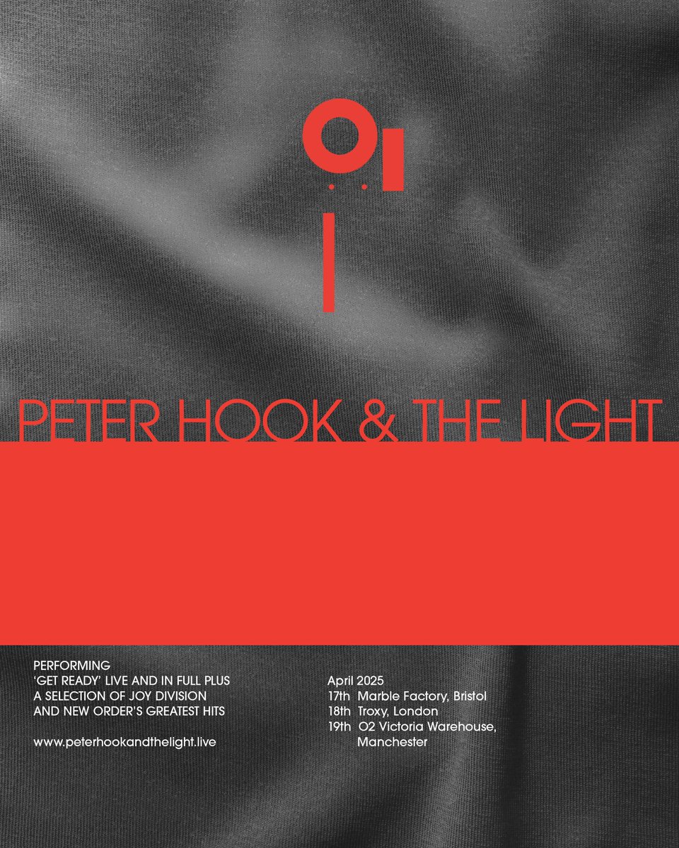 Peter Hook (@peterhook) on Twitter photo COMPETITION TIME!
Just 🔟 days to go until our UK shows in Bristol, London & Manchester - we have 2 pairs of tickets to give away for each show.
To win:
1️⃣ - Like this post.
2️⃣ - Repost it.
3️⃣ - Reply tagging your +1 & your favourite song from ‘Get Ready’.
Winners on Weds. COMPETITION TIME!
Just 🔟 days to go until our UK shows in Bristol, London & Manchester - we have 2 pairs of tickets to give away for each show.
To win:
1️⃣ - Like this post.
2️⃣ - Repost it.
3️⃣ - Reply tagging your +1 & your favourite song from ‘Get Ready’.
Winners on Weds.