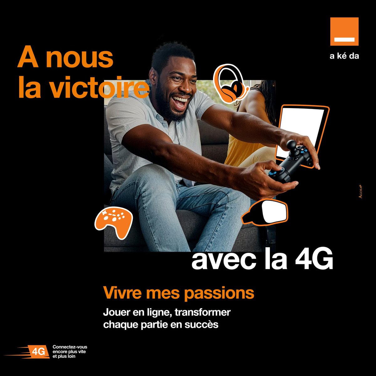 Fan de jeux vidéos ? La 4G est là !!!🔥

Vis tes passions en ligne 🕹️et découvre la joie de gagner à chaque partie. 🎮

À toi la victoire.🥇🎉

#OrangeAKeda #4G #Vitesse
#Jeu #Game #Live