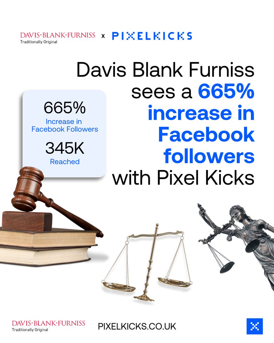Pixel Kicks x Davis Blank Furniss

⚖️ Davis Blank Furniss is a law firm based in Manchester city centre and Glossop that focuses on both personal and business services.

🖥️ We worked with Davis Blank Furniss to design and build a new website, followed by a digital marketing