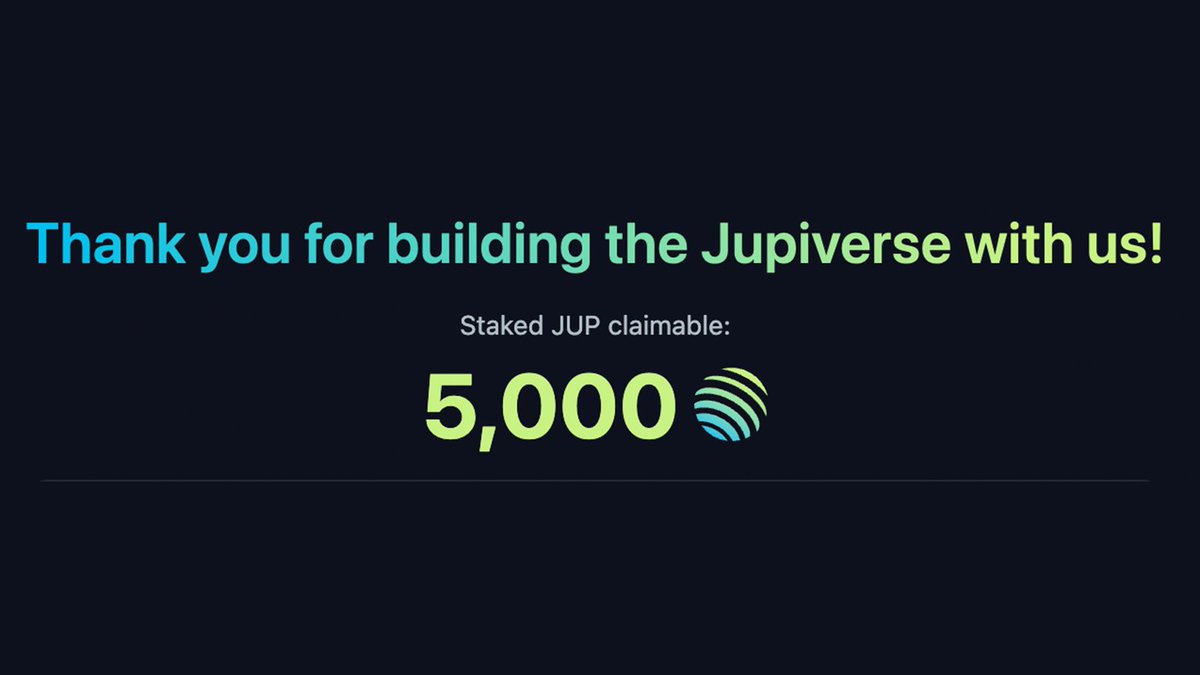 A 3-4 week break from crypto was great! I missed the dump and returned to a surprise from <a href="/JupiterExchange/">Jupiter (🐱, 🐐)</a>. Thanks! Now, I'll slowly catch up on everything I missed.

It's nice to see you all again! ❤️