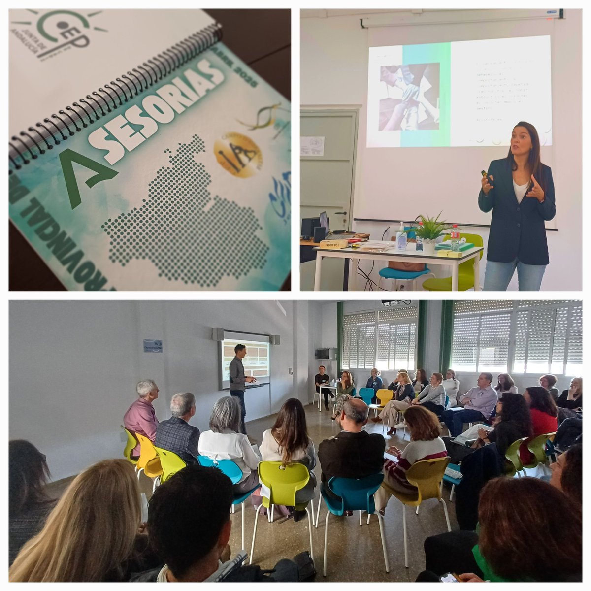 Las Jornadas Provinciales de Asesorías comienzan con la conferencia de Say López y continúan con 📚 "Evaluaciones de Prediagnóstico/Diagnóstico" por parte de los diferentes Centros del Profesorado de la provincia de Cádiz 🔍
Celebradas en CEP-Cádiz.
<a href="/CEPdeCadiz/">Centro del Profesorado de Cádiz</a>
<a href="/EducaAnd/">Consejería Desarrollo Educativo y FP</a>
<a href="/DG_IFP/">DG de Innovación y Formación del Profesorado</a>