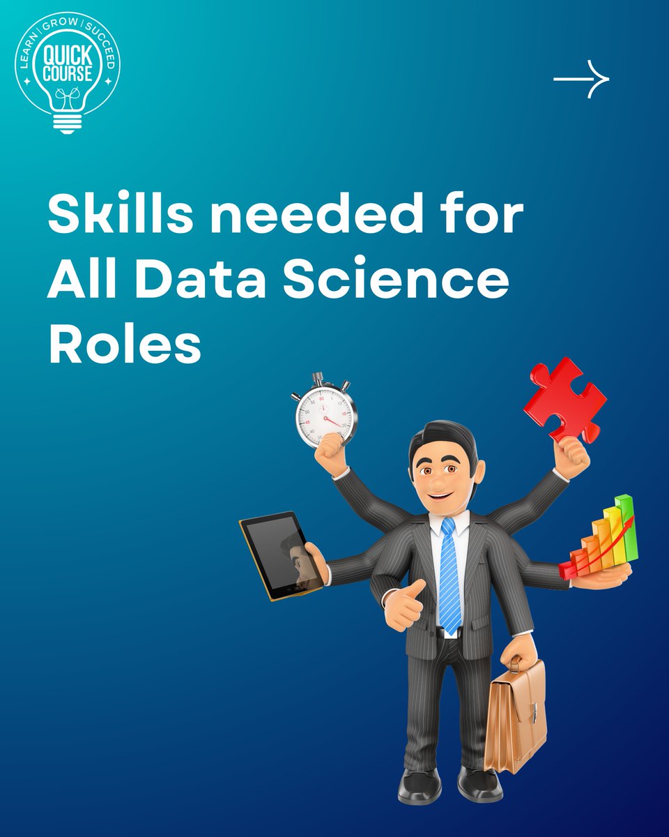 QuickCourse_'s tweet image. Master the must-have skills for every Data Science role with Quick Course – from analysis to problem-solving, we’ve got you covered!
#DataScience #CareerGrowth #QuickCourse #DataAnalytics #LearnNewSkills #UpskillNow #FutureReady #TechCareers #SkillDevelopment #DataDriven