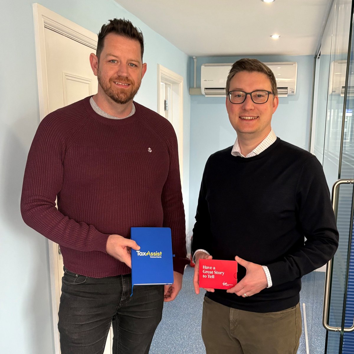 The result is in! We’re excited to announce the winner of our Refer a Friend campaign - Congratulations, Richard Harrison, who seen collecting his Virgin Experience voucher prize from Carl Whitehead at TaxAssist Accountants Loughborough !
Thank you to everyone who participated.