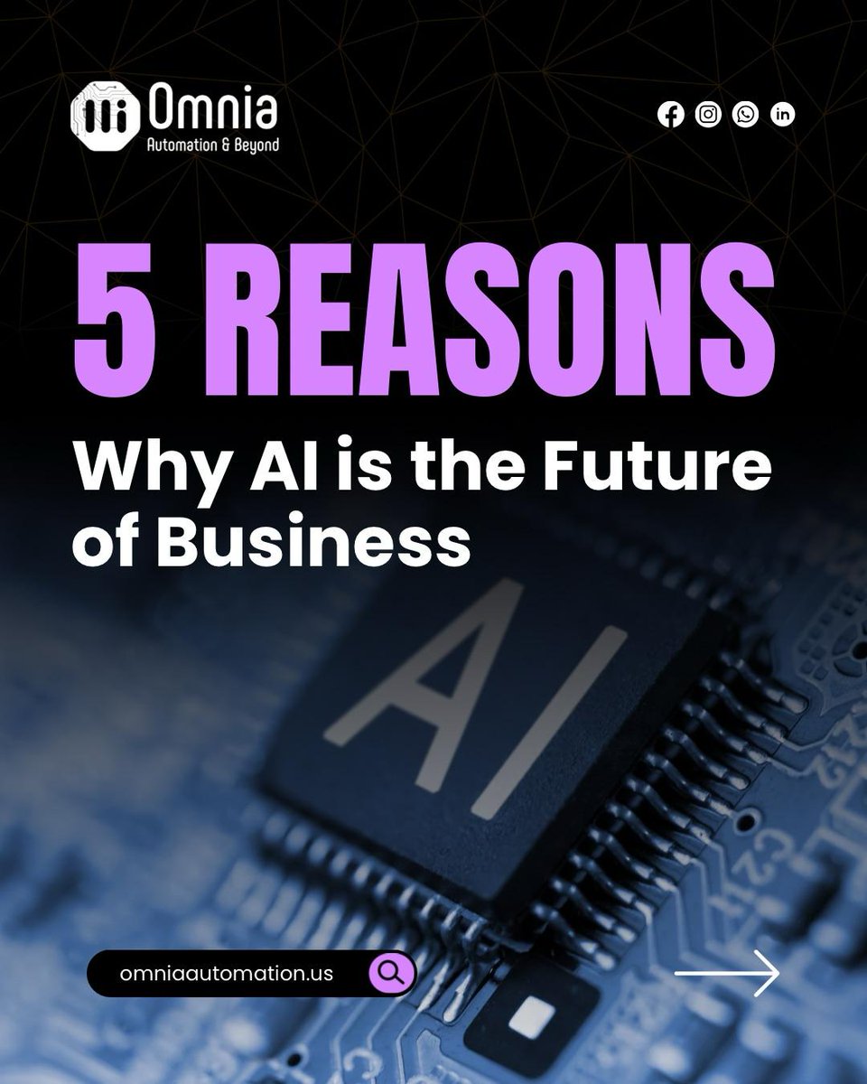 omniaautomation's tweet image. AI is changing the game. Are you ready? 

#AIForSuccess #BusinessGrowth #OmniaAutomation