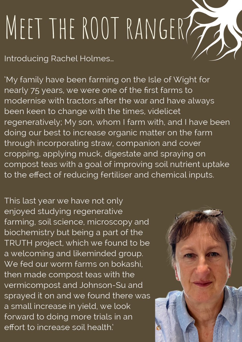 _truth_project's tweet image. Introducing Rachel - onto Yr 2 as a Root Ranger and hoping to further increase soil health through completion of different trials such as feeding worms on bokashi and using vermicompost & Johnson-Su's. Find out more below 👇
Meet the other Root Rangers: thefarmingforum.co.uk/index.php?thre…