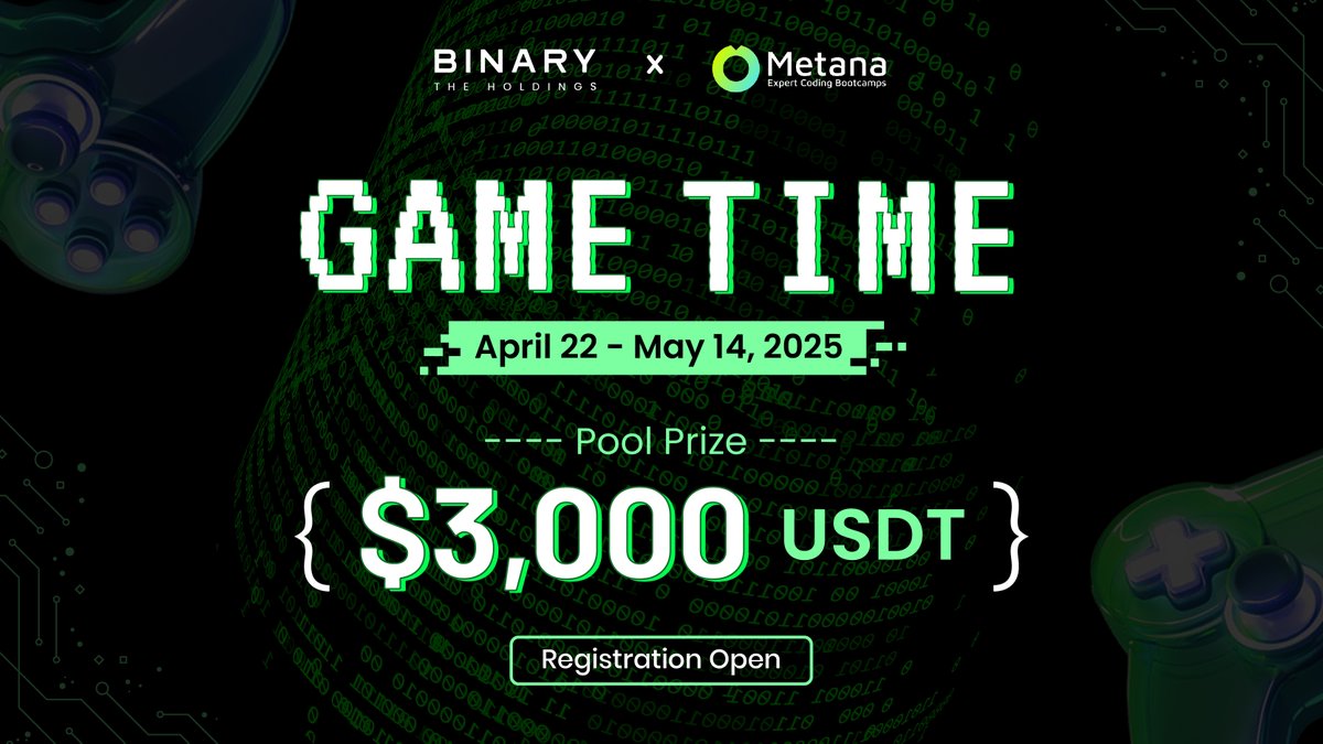 thebinaryhldgs's tweet image. 🎮GAME TIME🎮

Announcing our first ever hackathon in collaboration with @MetanaHQ 

We’re on the hunt for the most addictive hypercasual game that will keep users hooked! 🤯

Got a game idea ready to explode? Now’s your chance. 💥

Register now:
tbh.hacknative.com/game-time-hack…