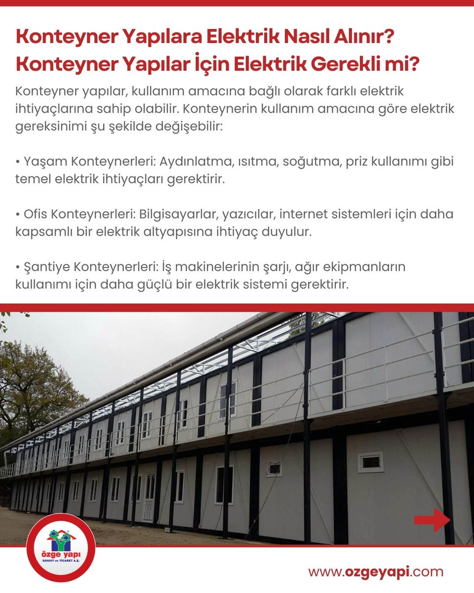 ozgeyapi's tweet photo. Konteyner Yapılara Elektrik Nasıl Alınır? Konteyner Yapılar İçin Elektrik Gerekli mi?🏡🔧
Tüm bu soruların yanıtını ve daha fazlasını öğrenmek için linkten blog yazılarımıza ulaşabilirsiniz.

https://t.co/327yIVHReZ

#konteyner #konteyneryapi https://t.co/1nb2YmXgMS