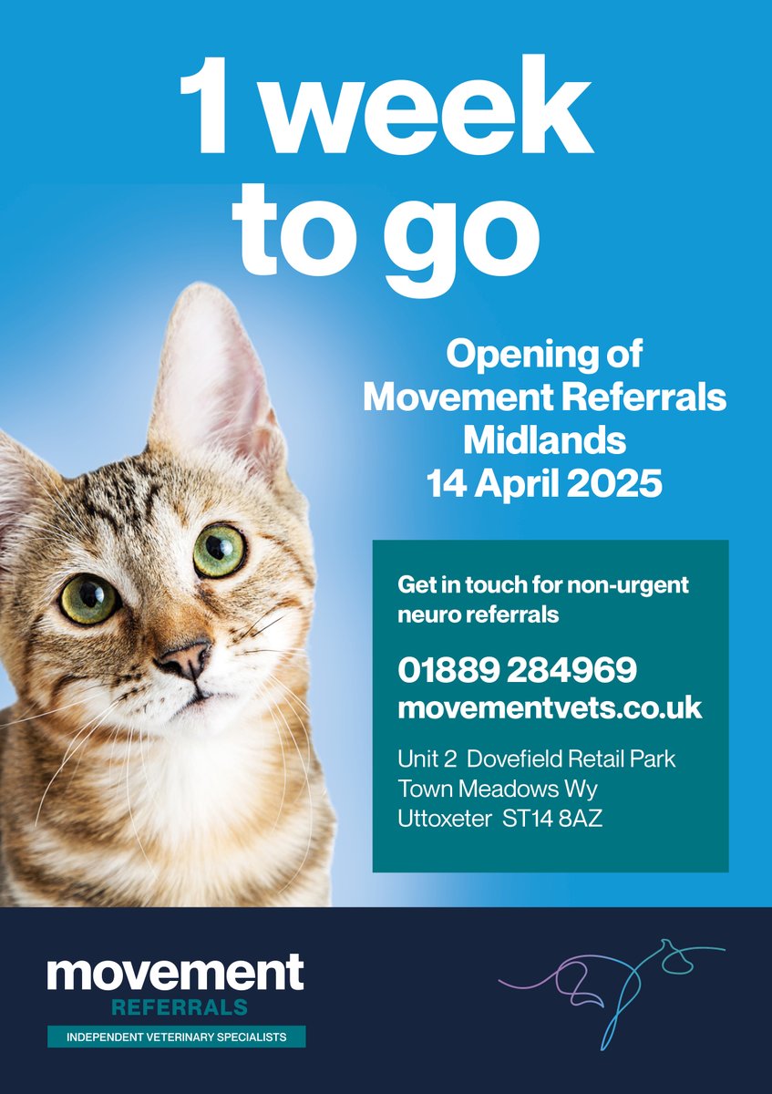 John Innes (@johnfinnes) on Twitter photo 7 days to go until the second <a href="/movementvets/">@movementvets</a> referral centre opens its doors in the Midlands town of Uttoxeter 7 days to go until the second <a href="/movementvets/">@movementvets</a> referral centre opens its doors in the Midlands town of Uttoxeter