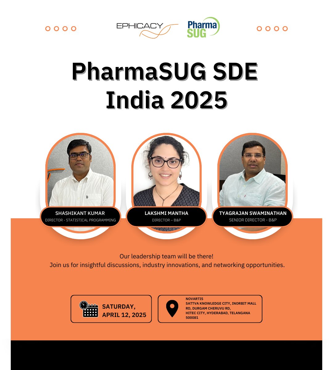 PharmaSUG's first-ever Single-Day Event in India is happening in Hyderabad on Saturday, April 12, 2025. Get ready for a full day of in-person presentations, expert insights, and networking with industry leaders in clinical data standards, technology, and regulatory submissions.
