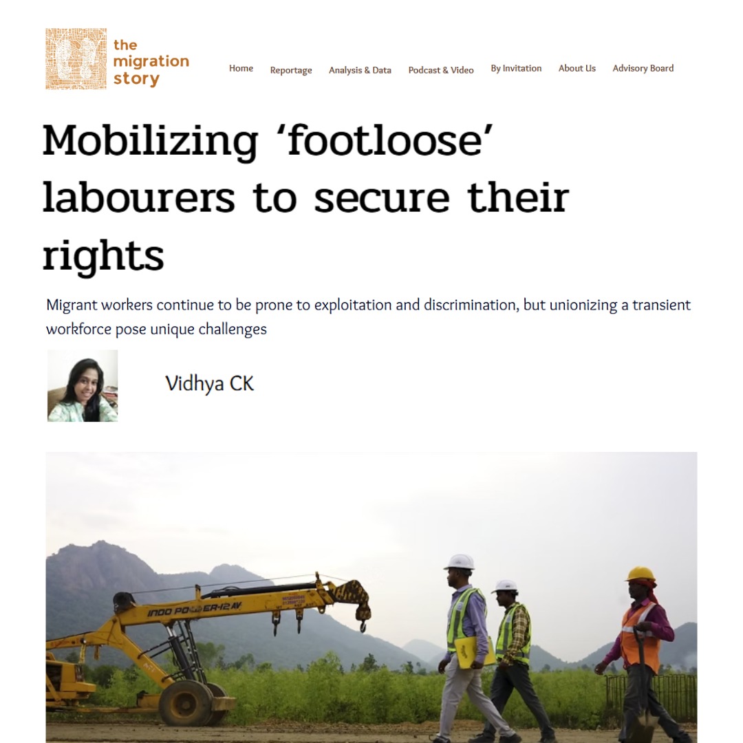 Migrant workers play a pivotal role in India’s economy but they remain unorganised and vulnerable. <a href="/benoypeter/">Benoy Peter</a> mentions how trade unions have the strategic potential to mainstream migrant workers if the unions come out of their “sedentary bias”. 
Read at: shorturl.at/9562I