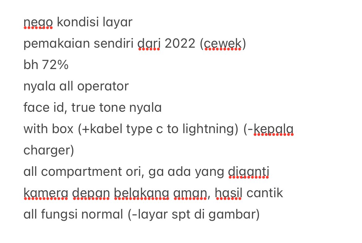꒰ 🛒 ꒱ wts ; want to sell %

⌗ iphone 11 tosca 64gb ex inter

; 3.5jt (open nego krn kondisi layar)
; details di pic 4

📍jakpus , ina 
📦 cod only

feel free to dm for more detail