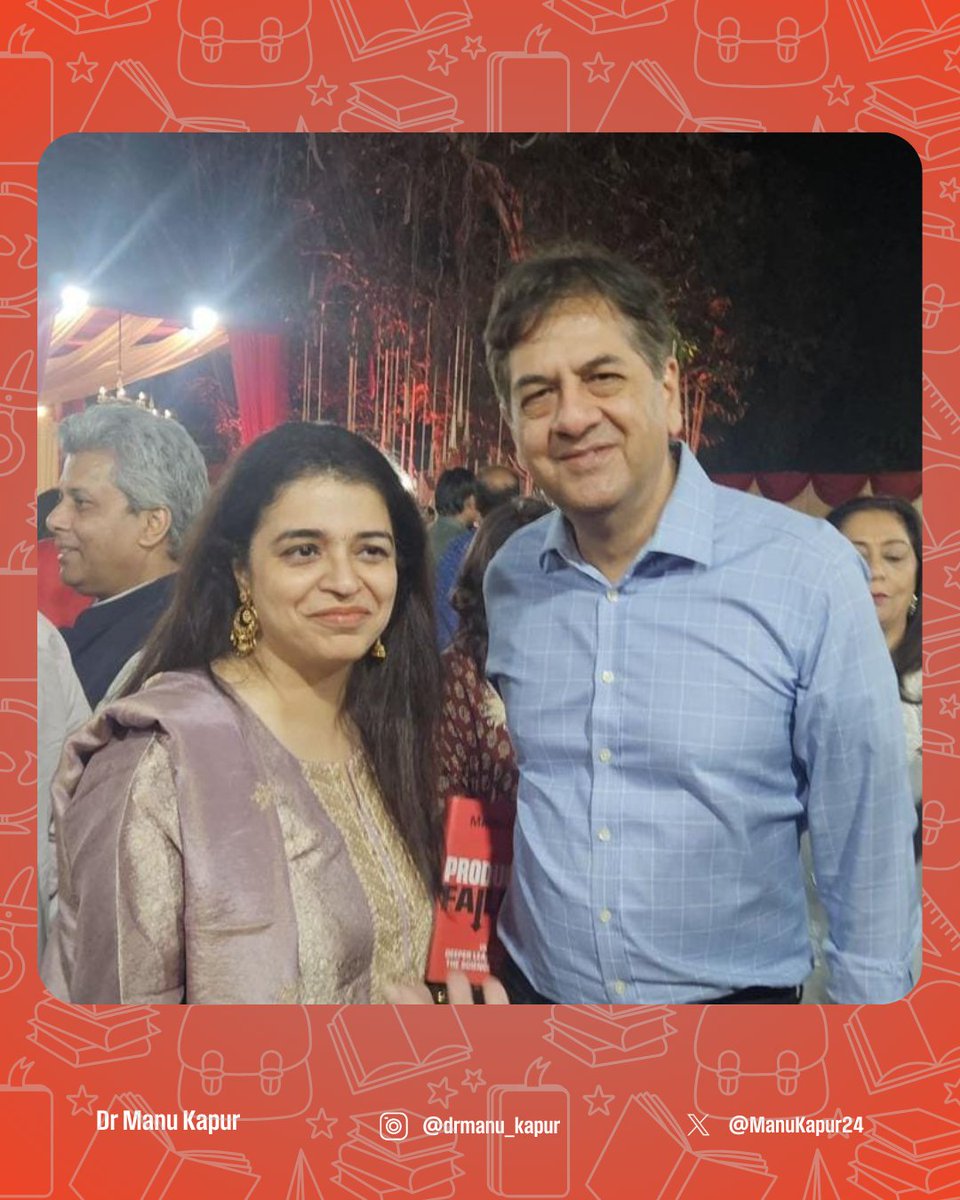 Honoured to present my book Productive Failure to Vikram Chandra, former CEO of NDTV and one of India’s most respected journalists. It was a privilege to share thoughts on learning, resilience, and how failure shapes growth.