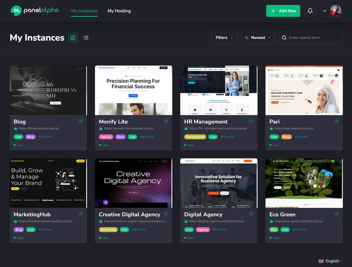 Dark Mode is now available in the client area - ideal for late-night changes, long sessions, or anyone who prefers a softer look. It’s easier on the eyes, especially when work extends past daylight hours.

Read more notes on PanelAlpha v1.3.0:
panelalpha.com/blog/panelalph…