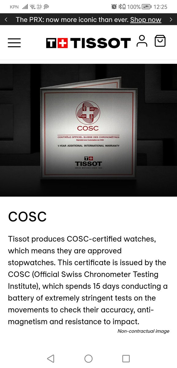 wagief's tweet photo. #tissot #tissotwatches

? official swissmade
#SCAMMERS

When I bought the watch, I was sure that all @TISSOT watches were COSC certified.
BUT i didnt recieve it any cosc certificate
As actually
Not a single officially sold watch has a COSC certificate. 

#swissmade #swiss https://t.co/pLwzGlskMC