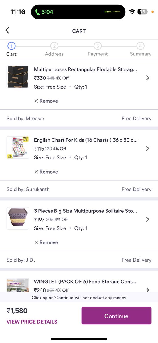 akshita_ga51766's tweet image. Hey @Meesho_Official,
Why are the prices different on the product page vs the cart for the same item? 👀
What’s the logic behind this sudden price jump?
Feels less like shopping and more like a scam.
#MeeshoScam #TransparencyPlease #scam #meesho #fake