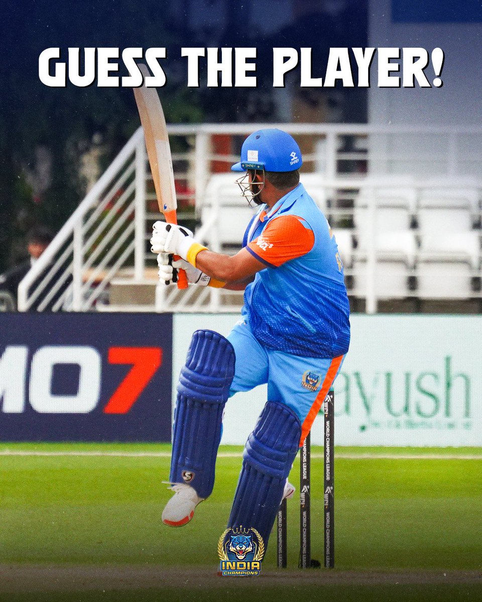 Guess the Legend!👀
 
Hint: The only Indian to score a century in all three formats of the game before turning 30!
 
Drop your guesses below⬇️
 
#GuessTheLegend #TeamIndia #WCLIndiaChampions #OnceAChampionAlwaysAChampion