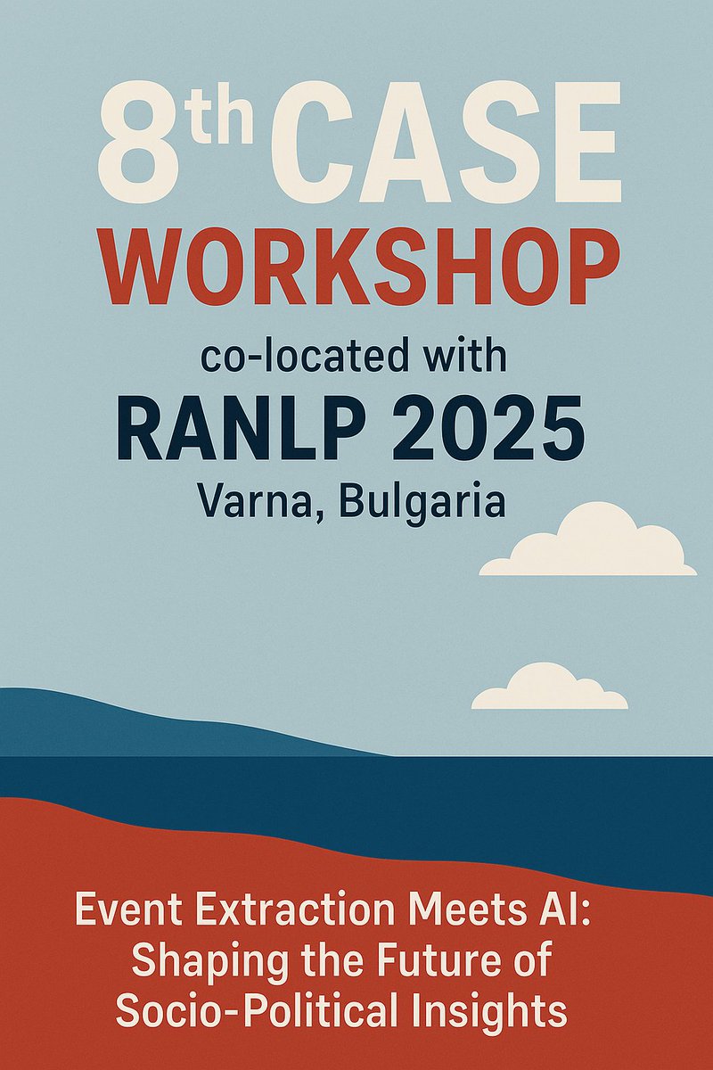 EEUCA Workshop @ ACL 2026 (Formerly CASE) tweet media