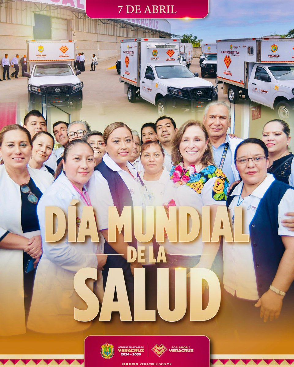 #DíaMundialDeLaSalud

Nuestro compromiso es garantizar el acceso a la salud de forma universal. Mi reconocimiento para los especialistas y profesionales del área. 

Trabajamos en programas para mejorar el servicio en #Veracruz.

¡Practicar hábitos saludables en tu vida diaria!