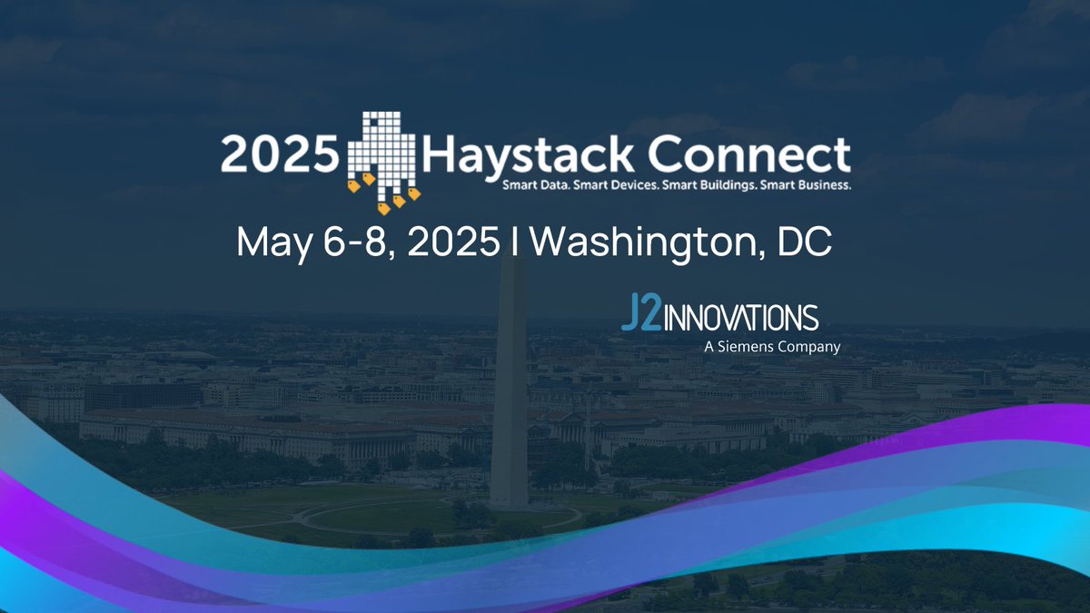 J2Innovations's tweet image. We can't wait to see the #ProjectHaystack community at @haystackconnect! Join us for in-depth technical sessions, learn about new projects leveraging @haystackTagging, network, and get updates from Project Haystack working groups. Get your tickets ➡️ hubs.ly/Q03g6jx80