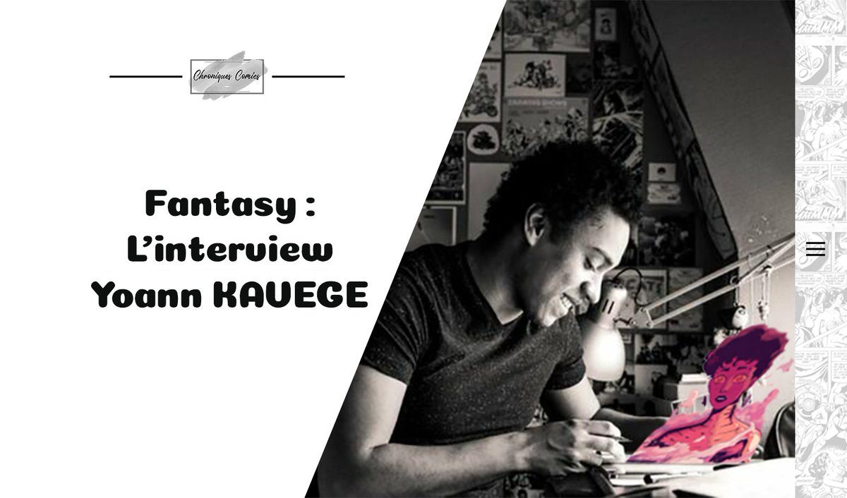 Aujourd'hui, pour accompagner la sortie de Fantasy, c'est son auteur, Yoann KAVEGE, qui a pris un peu de temps pour répondre à quelques questions ! Merci <a href="/KavegeYoann/">Yoann Kavege</a> <a href="/BubbleBD_/">Bubble BDComicsManga</a> chroniquescomics.fr/fantasy-linter…