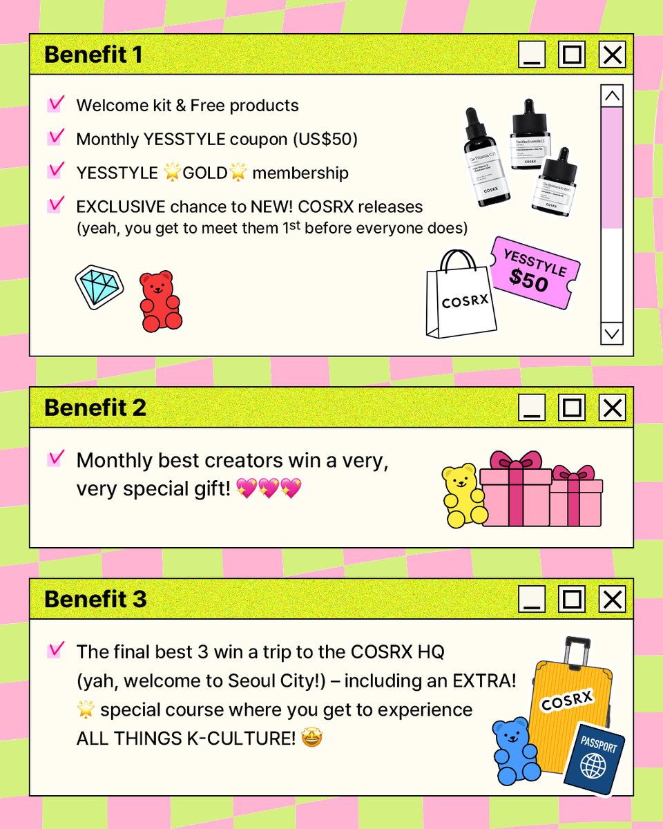 Apply now for <a href="/cosrx/">COSRX</a> x <a href="/YesStyle/">YesStyle</a> Euro Supporters Programme 👉 forms.gle/Wtua9KXMf5oLfg…