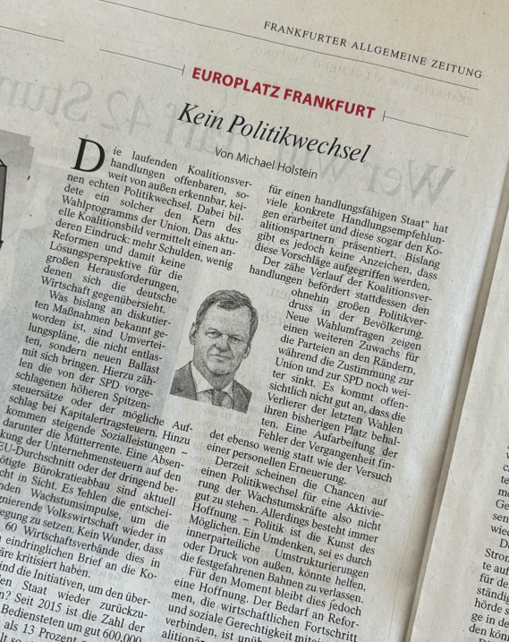 DZ BANK AG (@dzbank) on Twitter photo Für unseren Chefvolkswirt Michael Holstein braucht es bei den #Koalitionsverhandlungen mehr Initiativen, um den überbordenden Staat wieder zurückzuschneiden, schreibt er in der <a href="/faznet/">Frankfurter Allgemeine</a>. #Wirtschaft #Wandel #dzbank_research Für unseren Chefvolkswirt Michael Holstein braucht es bei den #Koalitionsverhandlungen mehr Initiativen, um den überbordenden Staat wieder zurückzuschneiden, schreibt er in der <a href="/faznet/">Frankfurter Allgemeine</a>. #Wirtschaft #Wandel #dzbank_research