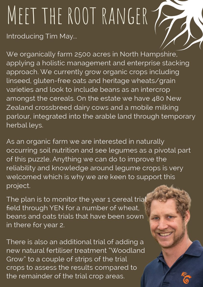 _truth_project's tweet image. Meet Tim - @Tim_kingsclere farms organically in North Hampshire and is trialing a new natural fertiliser treatment 'Woodland Grow' in his 2nd yr as a Root Ranger as a comparison to the farm standard. Find out more below 👇
Meet the other Root Rangers: thefarmingforum.co.uk/index.php?thre…
