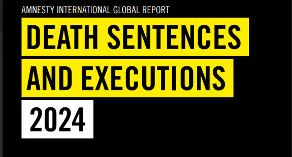 NewsFromAmnesty's tweet photo. Amnesty International's global report, Death Sentences and Executions 2024 out tomorrow (8 April)

For info and advance copy of the report: media@amnesty.org.uk https://t.co/KASj0GthoB