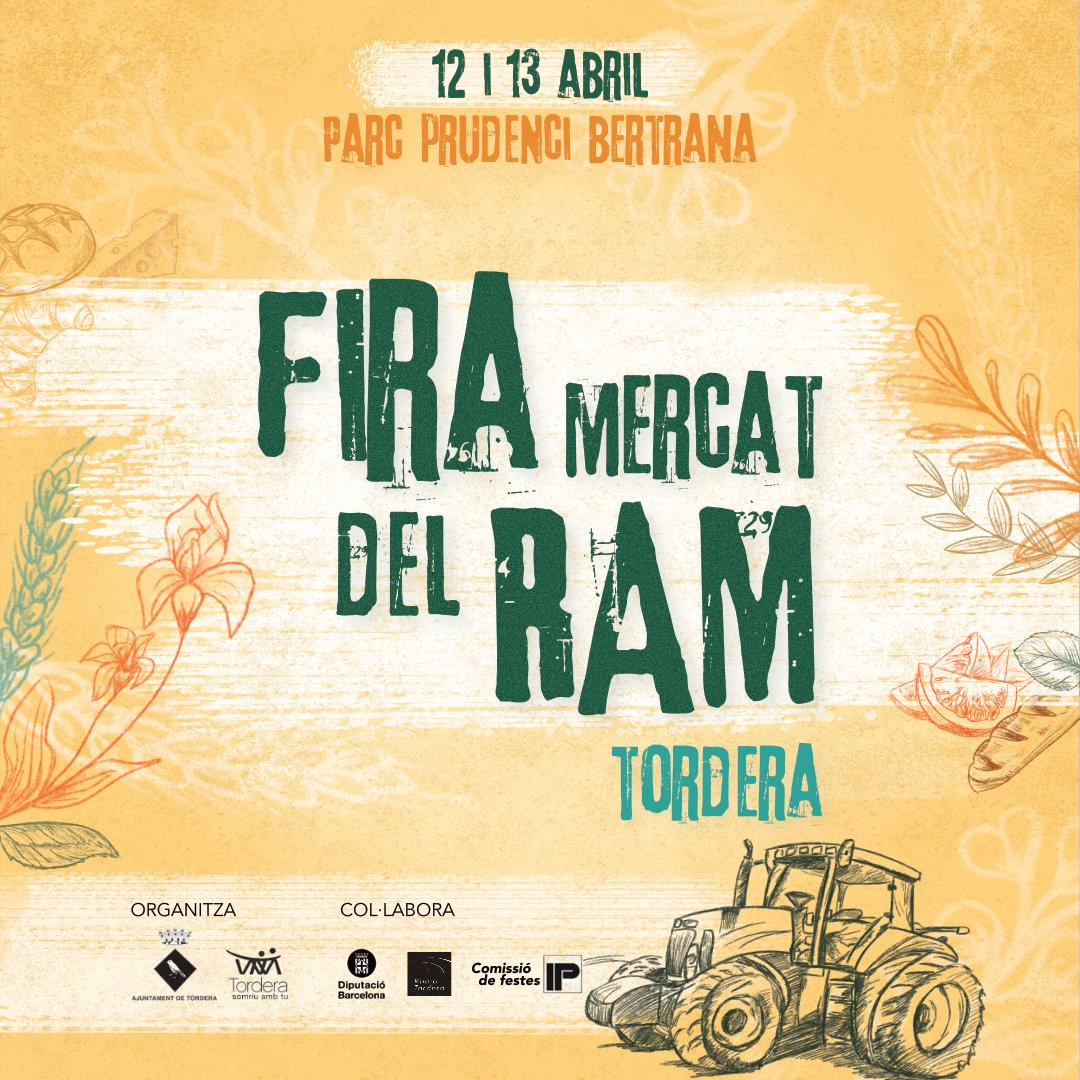 🐄 Vols participar en el primer concurs de munyir vaques de la fira? 🎸Vols gaudir d'en Roger Padrós en directe? Tallers, exhibició de maquinària agrícola, l'espai de "A Tordera, clar i català", cultura popular.... 

ℹ️ tordera.cat/actualitat/aqu…

#FiraRamTordera25 #Tordera