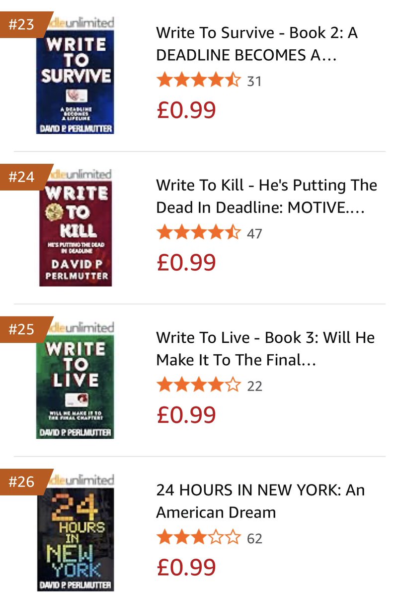 davepperlmutter's tweet photo. Thanks 🙏 

Write To Kill series on @AmazonKindle https://t.co/WNqKMejUDZ 📕📘📗

PLUS the @IMDb and @imdbpro page for the #BookToTV project of #CrimeThriller, #WriteToKill, with an international #Hollywood cast and is #TrendingNow 🔥

Check out the AMAZING cast: https://t.co/JShq6vFXZC ✍🏼📕

#BookBoost #BooksWorthReading #BooksMakeGreatGifts #shamelessselfpromoMonday