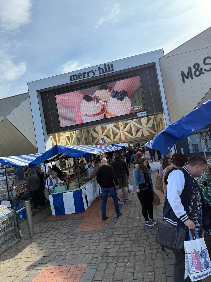 Join us this Sunday for the return of our Artisan Market at Merry Hill! Explore exciting stalls outside your favourite Argos &amp; M&amp;S, offering unique, hand-crafted items 💖

Discover more at cjseventswarwickshire.co.uk 

#MerryHill #ArtisanMarket #Dudley #ShopLocal
