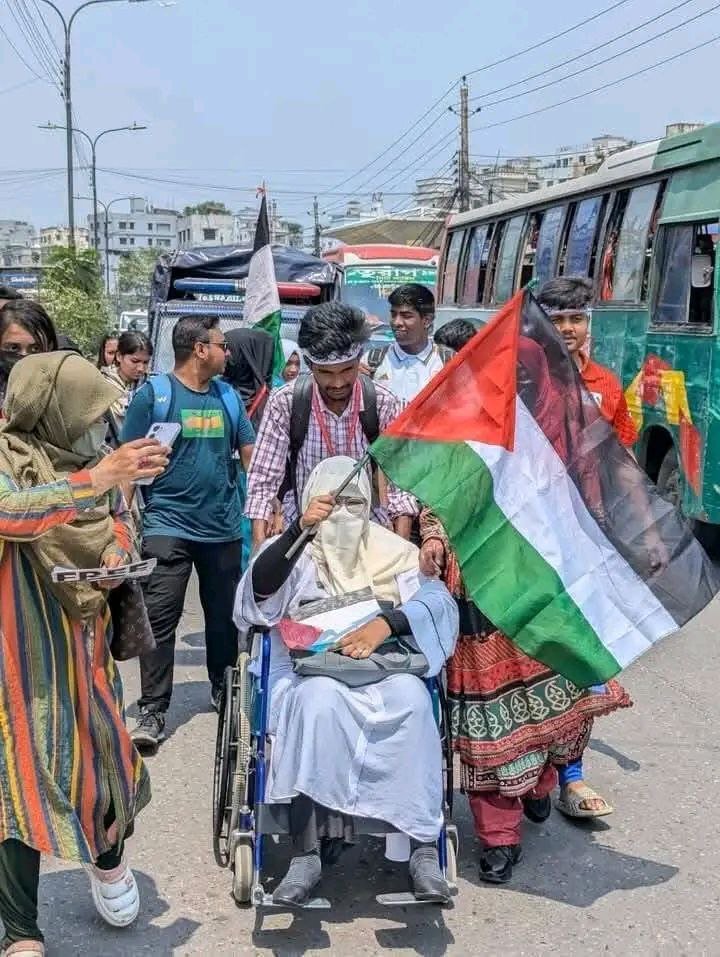 Hundreds of activists in Bangladesh march in solidarity with the Palestinian people in the face of the ongoing US-funded Israeli genocide in Gaza.