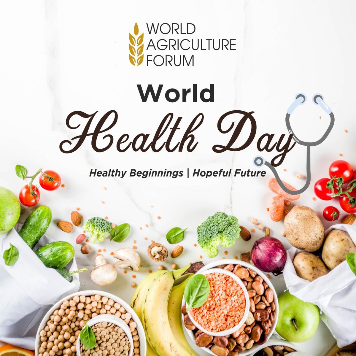 🌍 On #WorldHealthDay, we celebrate “Healthy Beginnings, Hopeful Futures” 🌱

Health starts in the soil — through sustainable farming that nourishes people &amp; planet. Let's grow better, for all. 🌾

#HealthyBeginnings #SoilToSoul #FoodForHealth #SustainableAg #WorldHealthDay2025
