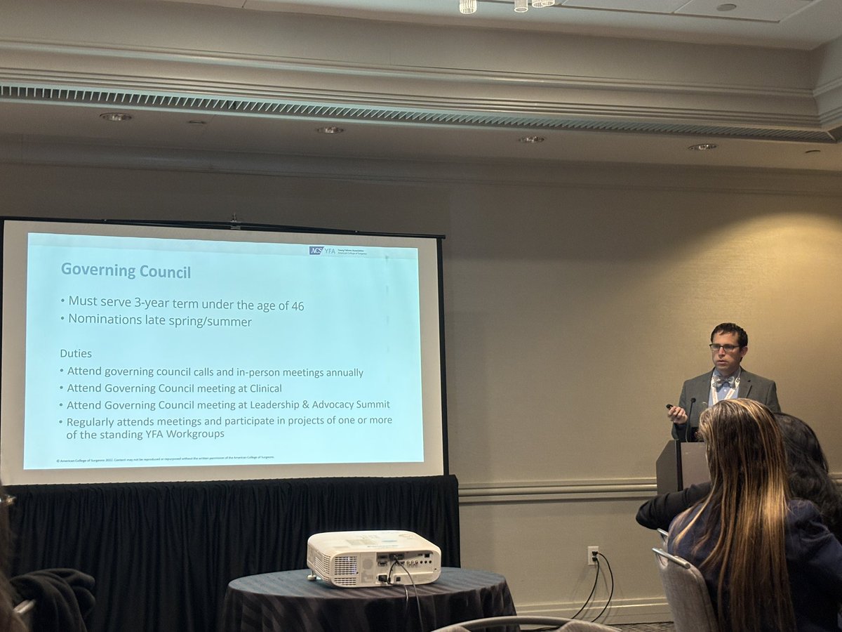 Julia R Coleman, MD MPH (@juliacolemanmd) on Twitter photo Breakfast at <a href="/AmCollSurgeons/">American College of Surgeons</a> Leadership and Advocacy Summit co-sponsored by <a href="/RASACS/">RAS-ACS</a> and <a href="/acsYFA/">YFAACS</a> āGetting Engaged Locally as a Young Surgeonā. YFA Chair <a href="/ChrisDodgion/">Chris Dodgion</a> presenting on the benefits of joining YFA if you are a FACS surgeon < 46 yo #ACSLAS25 Breakfast at <a href="/AmCollSurgeons/">American College of Surgeons</a> Leadership and Advocacy Summit co-sponsored by <a href="/RASACS/">RAS-ACS</a> and <a href="/acsYFA/">YFAACS</a> āGetting Engaged Locally as a Young Surgeonā. YFA Chair <a href="/ChrisDodgion/">Chris Dodgion</a> presenting on the benefits of joining YFA if you are a FACS surgeon < 46 yo #ACSLAS25