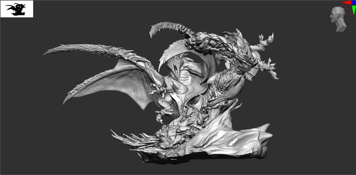 Arsene28492643's tweet photo. 煌雷竜レ・ダウwip

造型:536studio_zc
アルシュベルドと一緒にコラボ展示すれば対戦シーンも再現可能です
 #536studio https://t.co/m69ovZTjyc