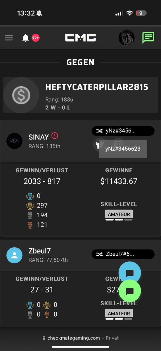 wrong gamertag on cmg sinay